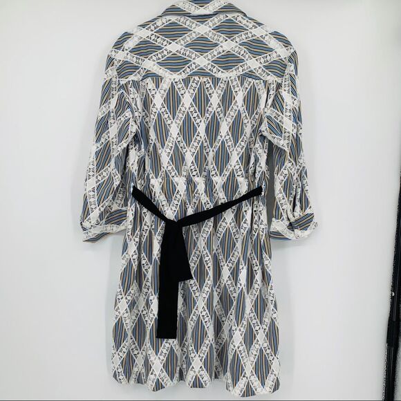 New Sandro Paris Short Lace Shirt Dress collar 40 - Picture 9 of 12